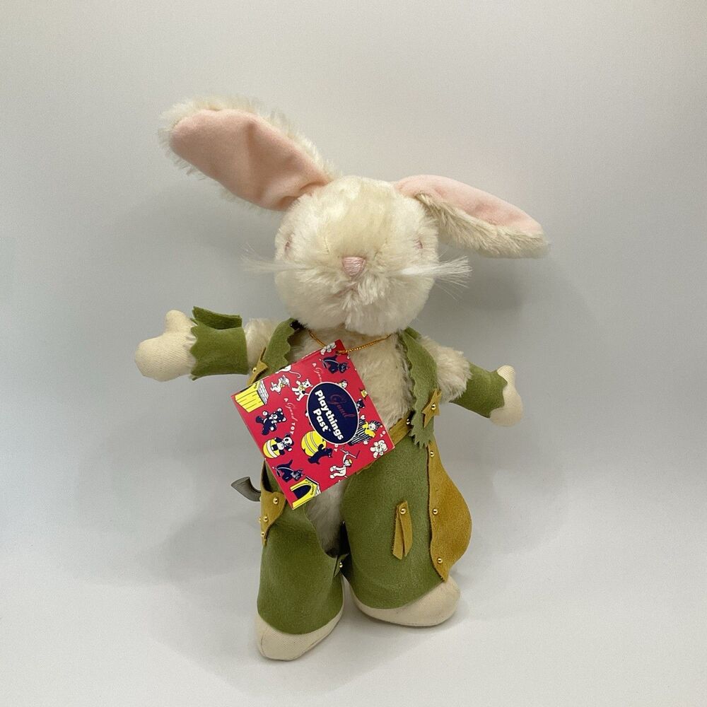 GUND Playthings Past Cowboy Rabbit Plush Stuffed Animal Small MPN 9551 1999
